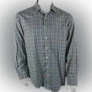 Vineyard Vines Men's Taylor Button‎ Front Shirt Size Medium Blue/Green